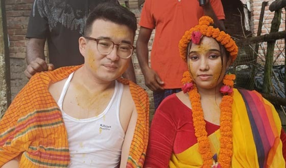 ইভার প্রেমে চীনা যুবক জিয়াং বরিশালে, ধর্ম পরিবর্তনের পর করলেন বিয়ে