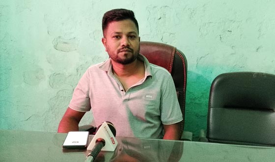 ফয়সালের মিথ্যা অভিযোগের প্রতিবাদে যুবদল নেতার সংবাদ সম্মেলন