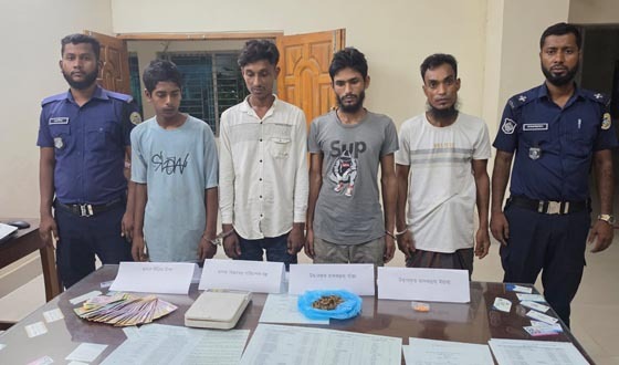 মুলাদীতে ইয়াবা ও গাঁজাসহ ৬ জন গ্রেপ্তার, কারাগারে প্রেরণ