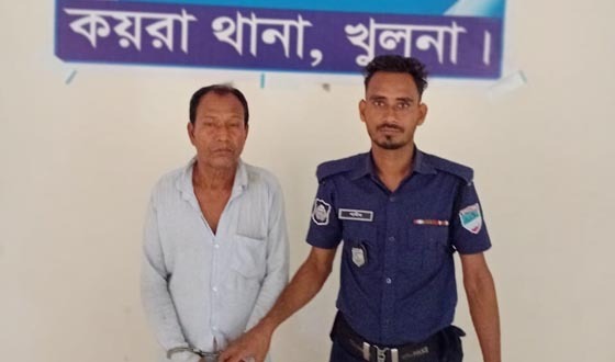 কয়রায় ১ শ গ্রাম গাঁজা ও মাদক বিক্রির নগদ টাকাসহ আটক ১