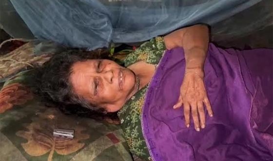 বৃদ্ধা ঝমেলা ১০ বছর ধরে শয্যাশায়ী , দিন কাটছে চরম দুর্ভোগে