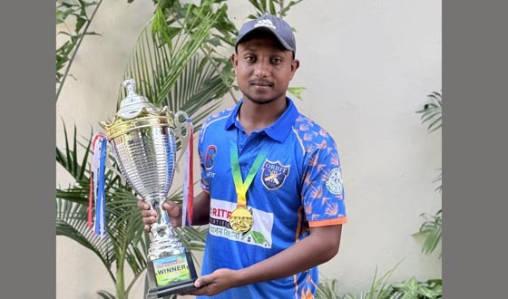 নেপালে টি-টোয়েন্টি সিরিজে চ্যাম্পিয়ন, আলোচনায় চারঘাটের আসিফ