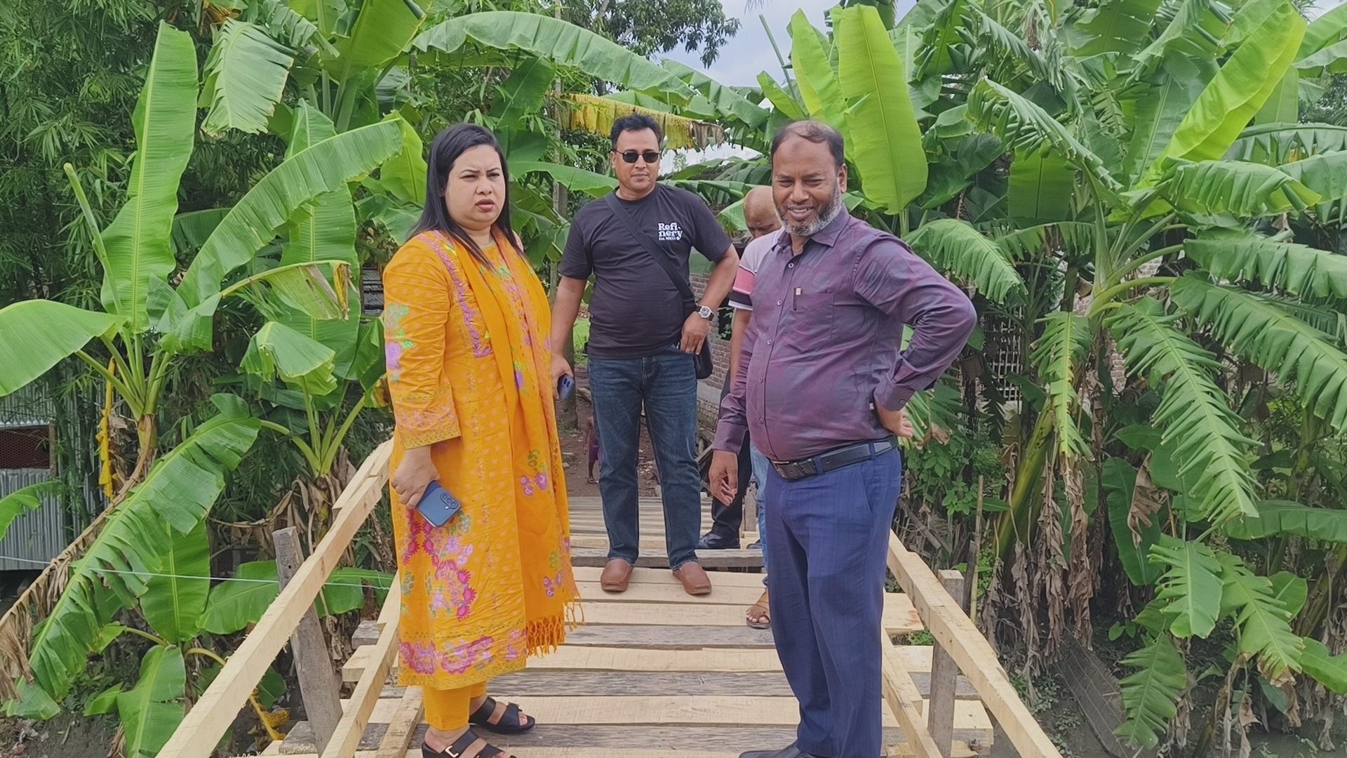 সংবাদ প্রকাশের পর আশ্রয়ণ প্রকল্পের সাঁকো পুনর্র্নিমাণে উদ্যোগ