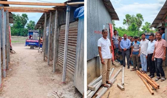 ধামইরহাটে বাজারের জায়গা দখলের চেষ্টা ব্যর্থ করে দিল প্রশাসন