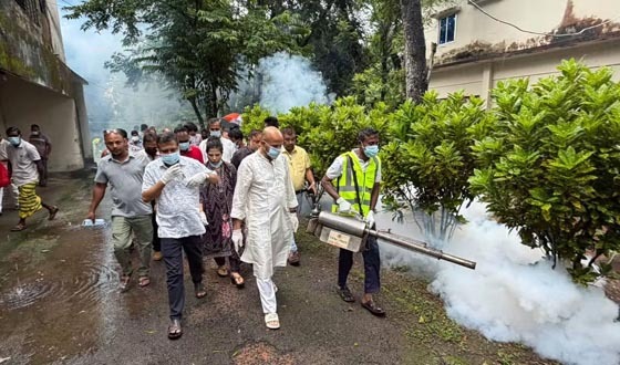টাঙ্গাইলে ডেঙ্গু প্রতিরোধে মশা নিধন ও পরিস্কার, পরিচ্ছন্নতা অভিযান