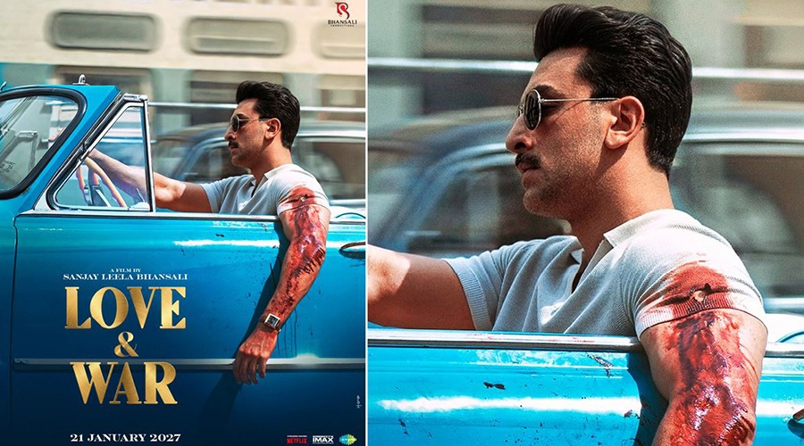 প্রকাশ্যে এলো রণবীরের ‘লাভ অ্যান্ড ওয়ার’র প্রথম ঝলক