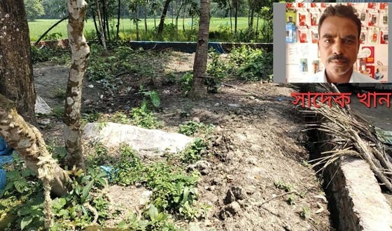 বাবুগঞ্জে জমি দখলের চেষ্টার অভিযোগ ইউপি সদস্যের বিরুদ্ধে
